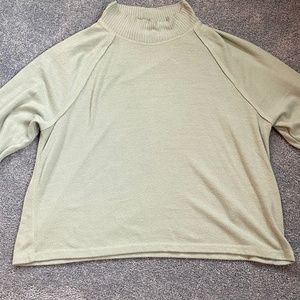 Abercrombie and Fitch Pastel Green Mock Sweater